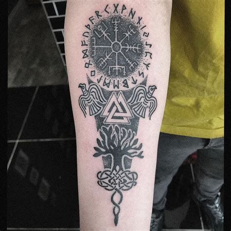 valknut tattoo|valknut tattoo meaning.